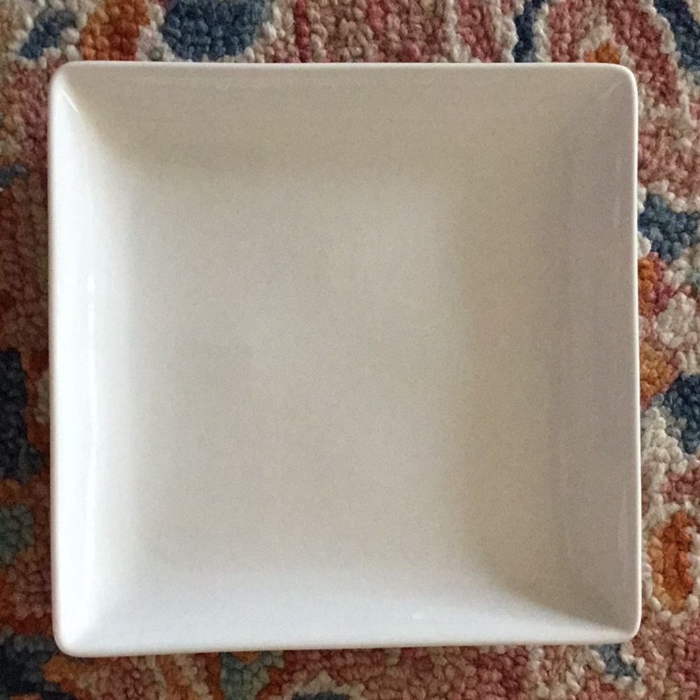 Threshold 11” square dinner plate white